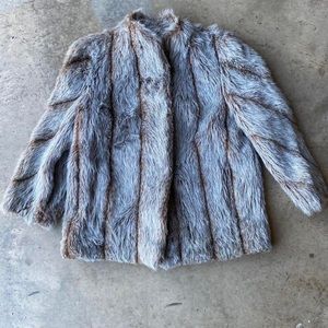 Vintage 70s mink fur coat satin lined. Made in USA.